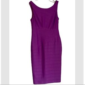 Kay Unger Bandage Sheath Midi Dress Size 8 Sleeveless Stunning Dress On